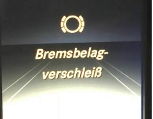 Bremsbelagverschleiß