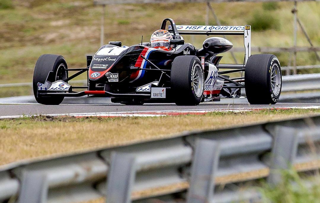 Max Verstappen bei einem Formel-3-Rennen im niederländischen Zandvoort