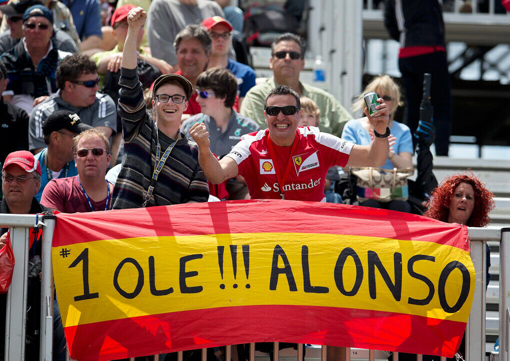 Der Fan liegt falsch: Alonso schaffte es nur auf Rang 2