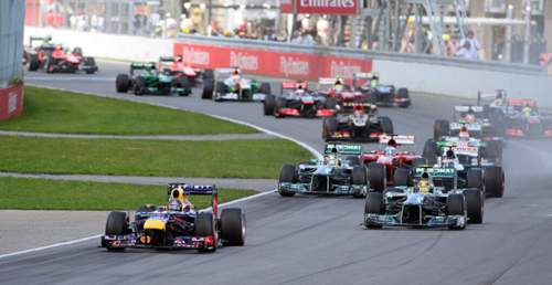 Vettel konnte seine Position über das ganze Rennen verteidigen