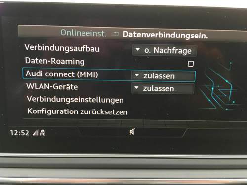 Connect on/off