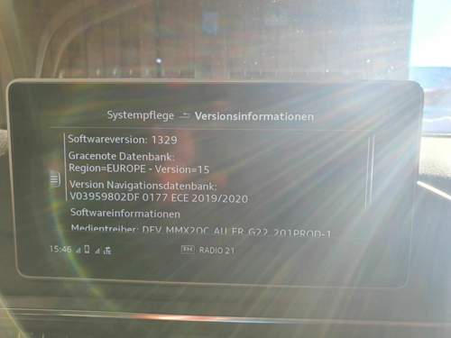 Versionsinfo MMI