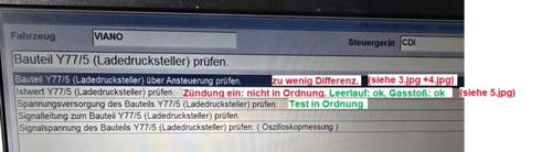 Prüfung Ladedrucksteller
