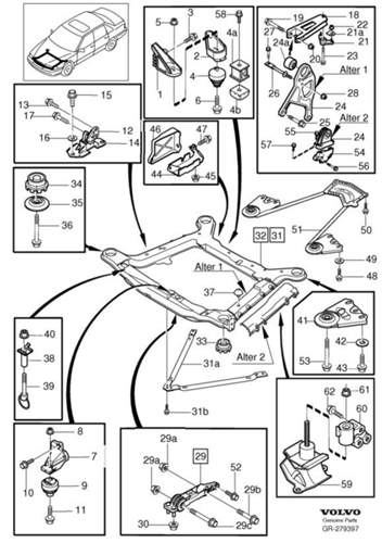 Motoraufhängung V70