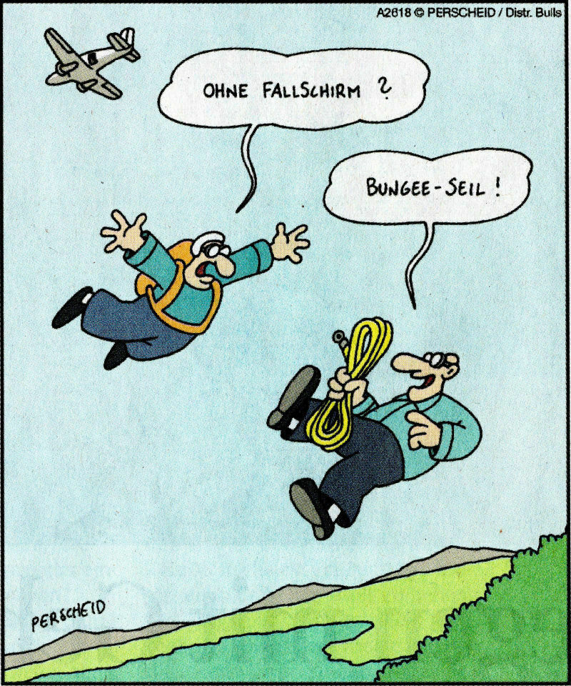 Vielleicht so: Ein Witzefred - um die Biker auf zu lockern