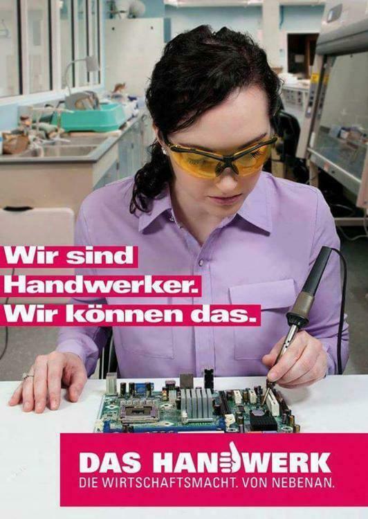 Vielleicht so: Ein Witzefred - um die Biker auf zu lockern