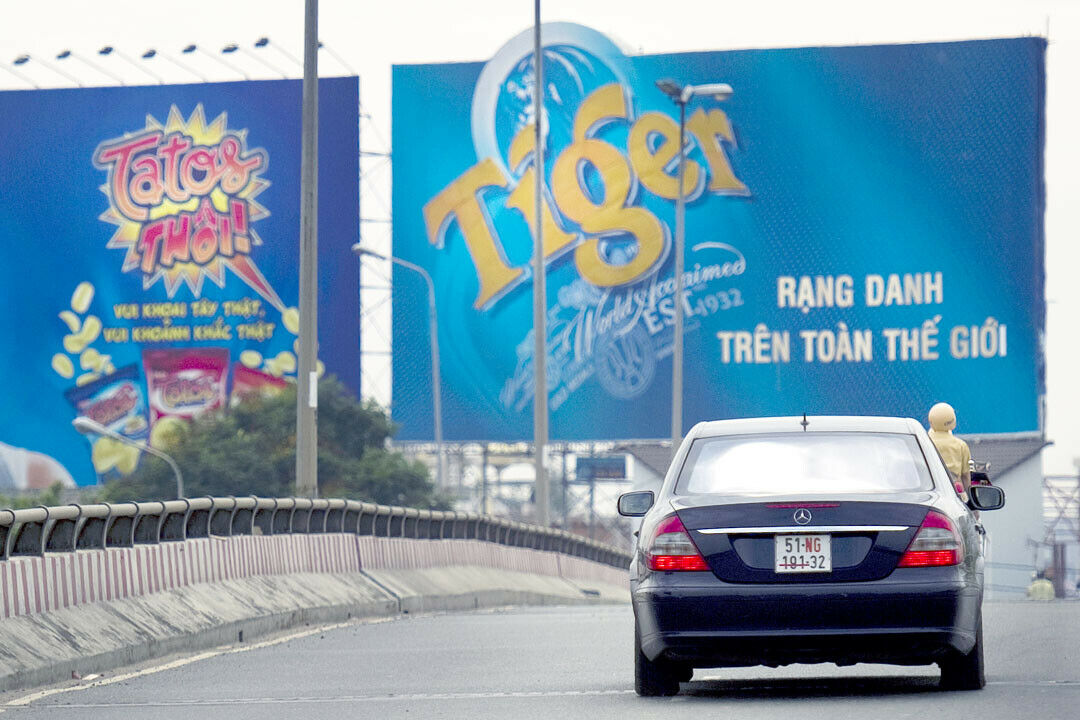 Fahrzeuge von Mercedes-Benz sind in Vietnam sehr beliebt