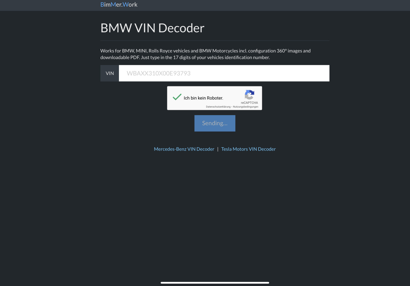 VIN Decoder