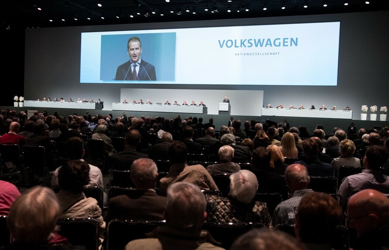 VW-Chef Herbert Diess präsentierte vor Aktionären seine Vorstellungen für einen neuen VW-Konzern - die man so ähnlich bereits von anderen VW-Chefs gehört hat