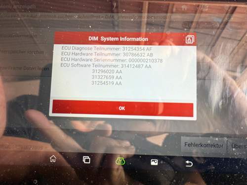 Volvo V70 III DIM Info