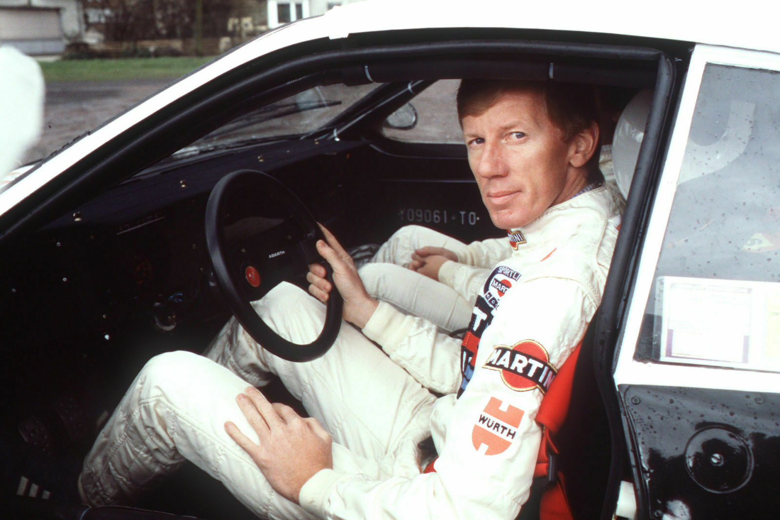 Röhrl am Steuer seines Lancia (1983)