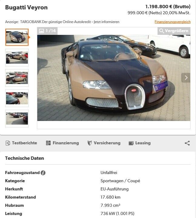 17.680 Kilometer stehen in der Anzeige. Schon bei der technischen Untersuchung 2013 standen 26.100 Kilometer im Display