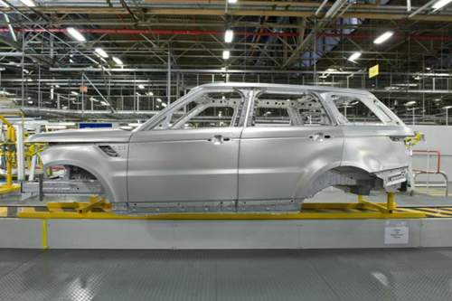 Leichtbau: Der Range Rover Sport entsteht gemeinsam mit dem neuen Range Rover in Solihull.