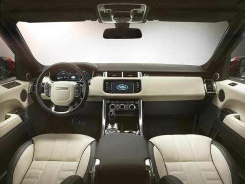 Schlichte Eleganz: Das Cockpit des Range Rover Sport zeigt sich aufgeräumt.
