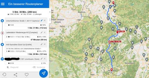 Fahrt nach Leverkusen