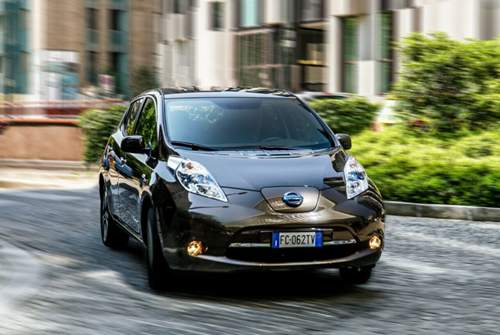 Auf Platz drei folgt im Ecotest des Automobilclubs das zweite Elektroauto, der Nissan Leaf mit 30-kWh-Akku