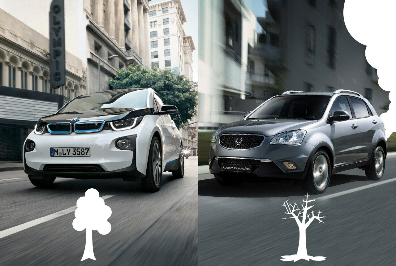 Spitzenreiter im ADAC Ecotest nach neuen Kriterien ist das Elektroauto BMW i3. Auf dem letzten Platz der bislang getesteten Modelle landet der Ssangyong Korando 2.2 e-XDi 220