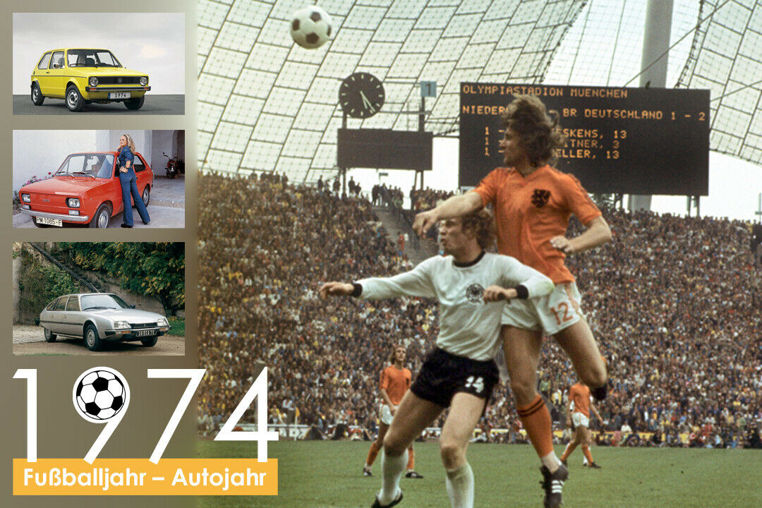 Im WM-Jahr 1974 eroberte der VW Golf den deutschen Automarkt