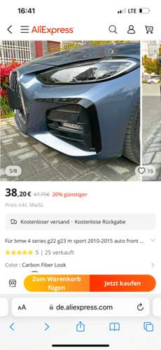 I4 Stoßstangen Spoiler