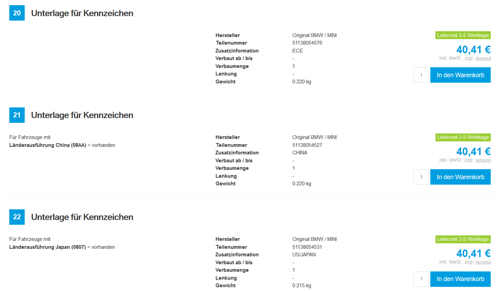 Unterlagekennzeichen