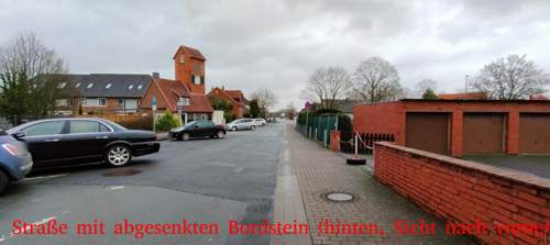 Str. mit abg. Bordstein hinten -> vorne