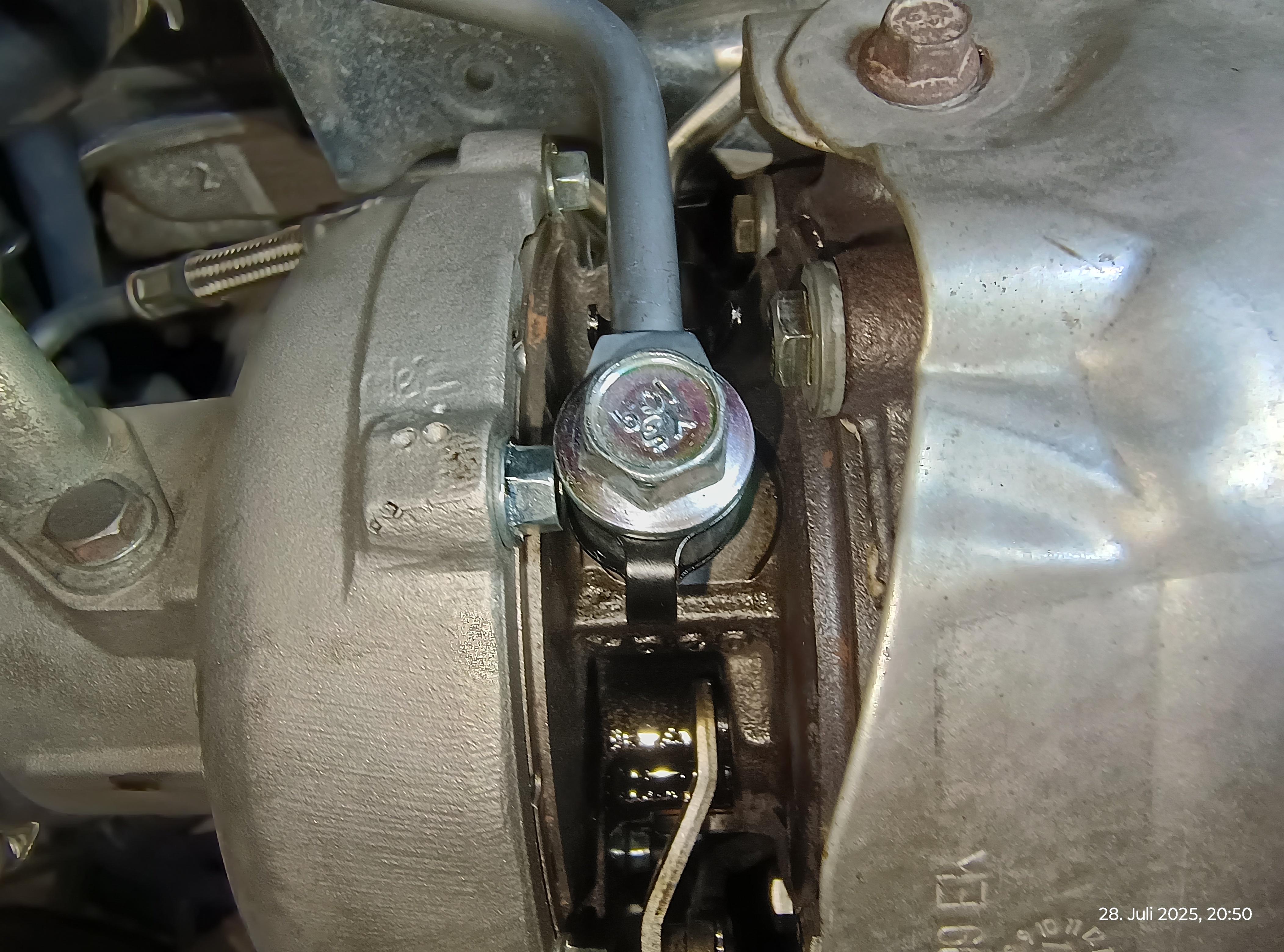 Vorlaufleitung Turbolader, neue Dichtung undicht