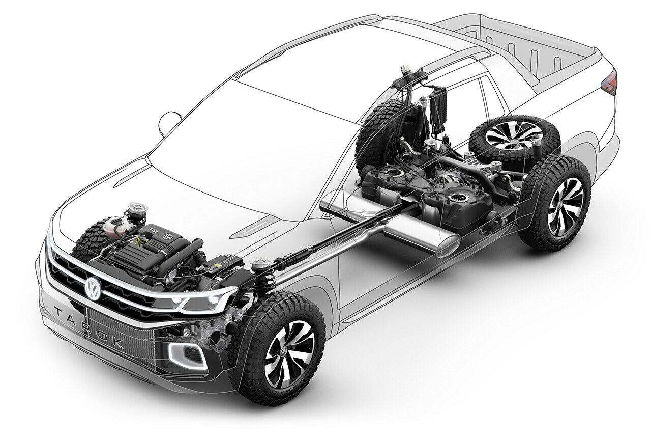 Quermotor-Basis: Der Tarok nutzt die gleiche Architektur wie der T-Roc
