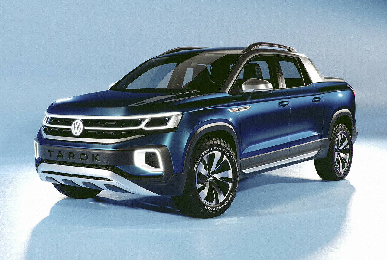 Die Serienfront des VW Tarok wird wohl nicht ganz so hell, aber auf jeden Fall eigenständig