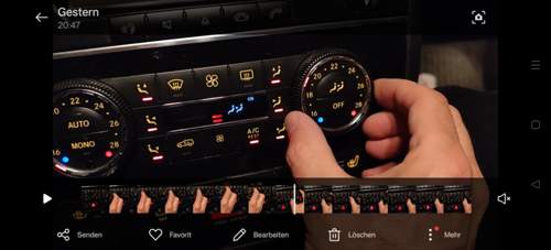 Bedienteil Klima im W251