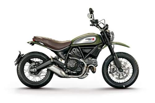 Urban Enduro - grün lackierte und optisch auf Geländegänger getrimmte Scrambler-Variante