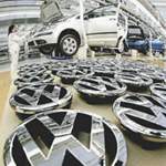Das VW Logo auf hochglanz