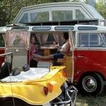 Volkswagen-Sambabus in Campingausführung – gesehen in Ferlach, Kärnten in Österreich
