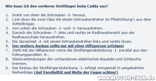 Stoßstange abbauen