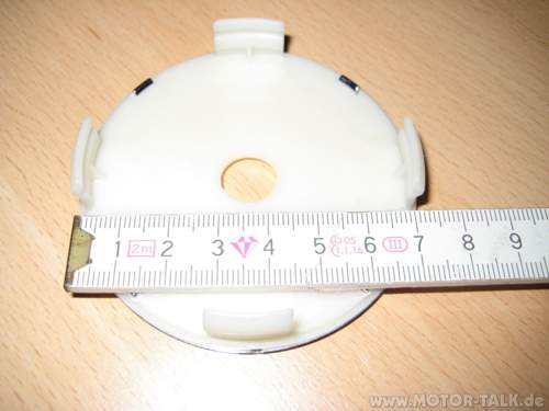 Nabendeckel Platin Rückseite