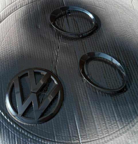 Emblem foliert sprayplast