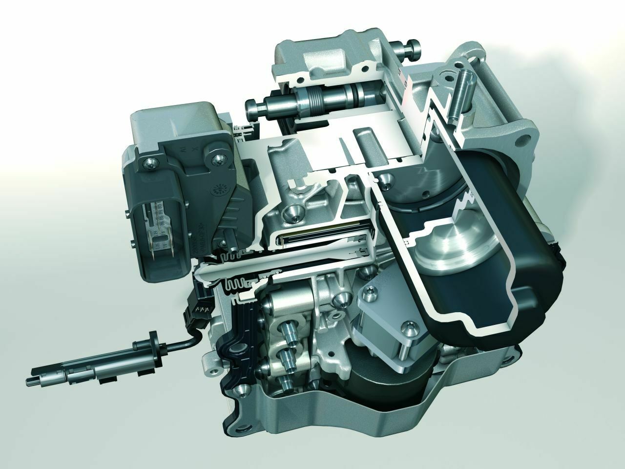 Ein Querschnitt durch die Getriebe-Mechantronik: Dieses Bauteil wird in China fast 400.000 Mal getauscht.