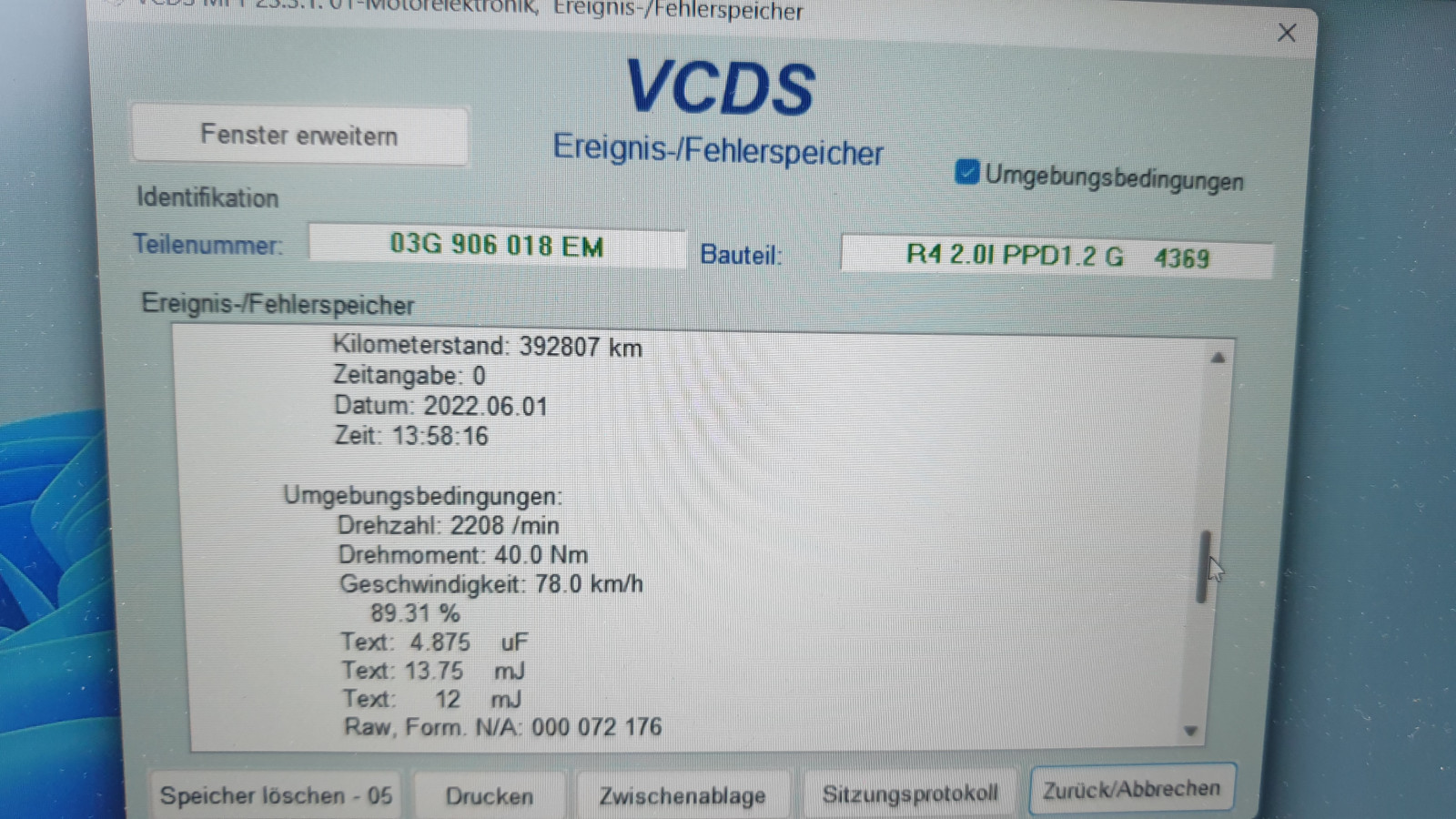 Vw Passat B6 2.0 TDI 170PS BMR - startet schlecht - Fehler Glühkerze + Ventil für Pumpe/Düse