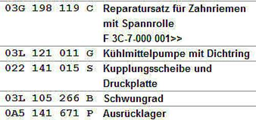 BMR Zahnriemensatz Kupplungssatz