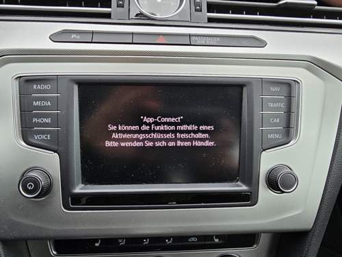 VW Discover Media Display