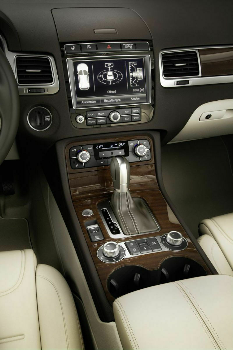 VW Touareg Facelift: Schaltkulisse
