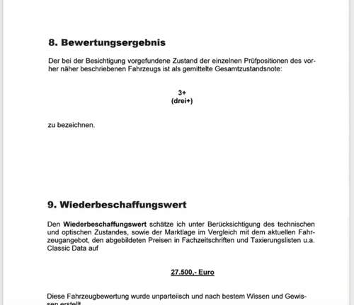 Gutachtenauszug