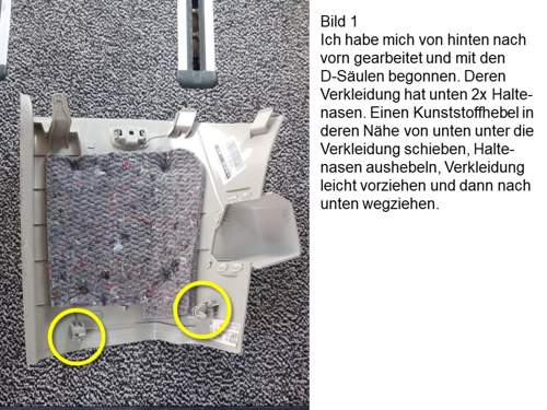 W447 Verkleidung D-Säule