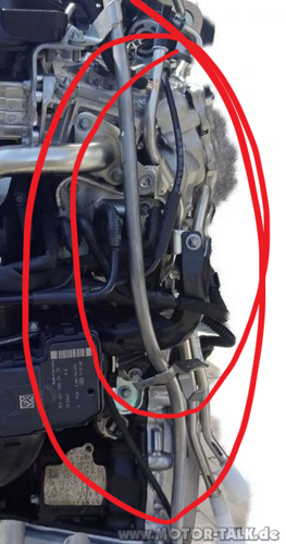 Motor seitlich