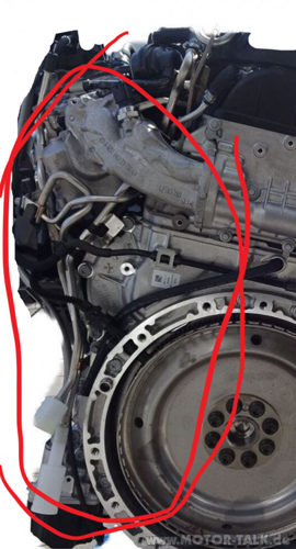 Motor rückseitig