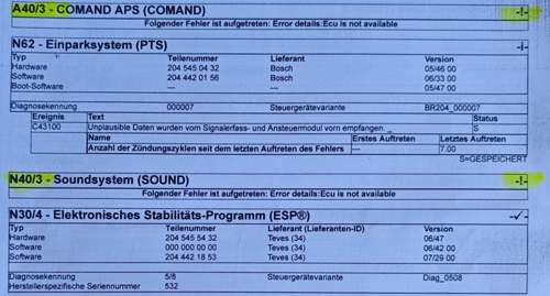 Comand und Verstärker