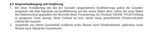 Auszug JS Garantie