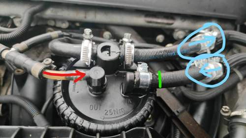 Dieselfilter + Schläuche