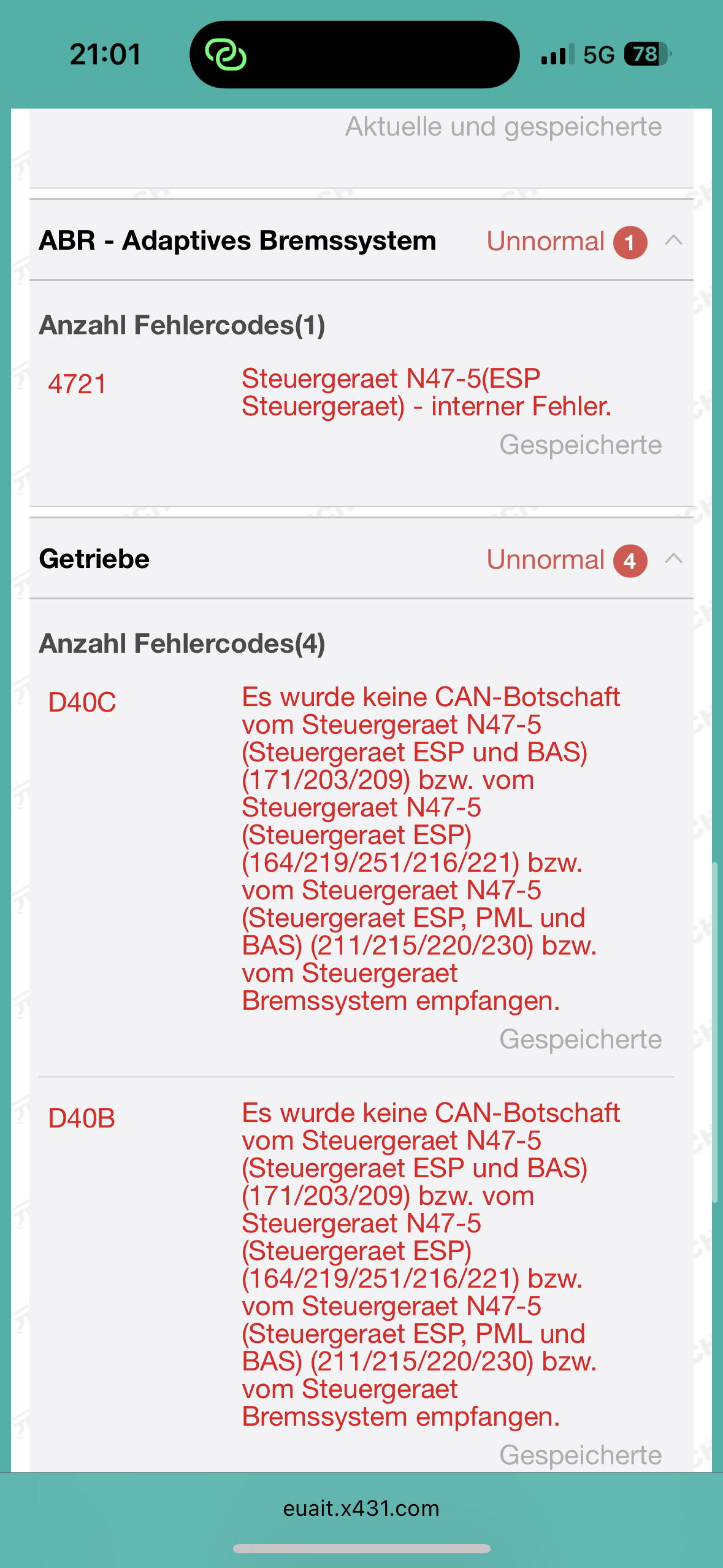 W211 Airmatic Fehler