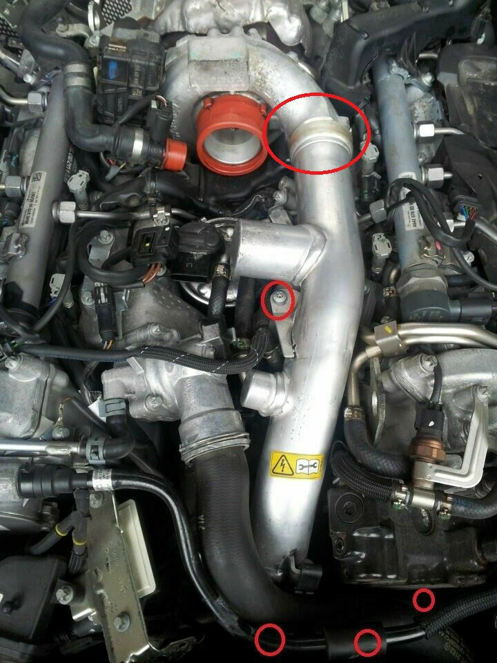 W211 E 320 CDI OM642 Ladeluftrohr undicht & Leistungsverlust Volllast