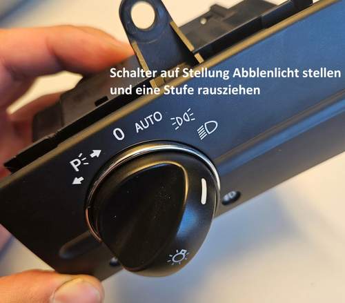 Stellung Lichtschalter